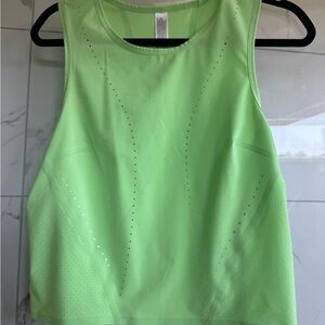 lululemon athletica Neon Lime Performance Tank